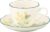 Yamaka Shoten x HIBIYA-KADAN HBK11-28 Flower Language Mimosa, Tea Cup & Saucer, 8.1 fl oz (230 ml), Diameter Approx. 3.5 x 2.8 inches (9 x 7 cm), Hibiya Flower Beds, Mother’s Day, Birthday Gift