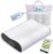 Sleep Good Neck Pillow Cover Set – Breathable Covers for Neck Support Pillow – Hypoallergenic Pillowcase 35 x 60 cm Including Fitted Cover – Neck Pillow Cover with Curve