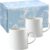 Wedgwood aB1068225 Geo Mug Cup Pair 10.1 fl oz (300 ml) White Wedding Tableware Gift Wedding Gift Gift Groom Bride and Groom