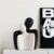 CESTATIVO Ceramic Couple Statues – Hugging Couple Figurines for Shelf and Table, Modern Romantic Sculptures for Living Room, Bedroom, Office Decor – Black White