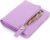 Moorle Women’s Purse, Small Women’s Purse, Purple Leather Purse, Coin Compartment, Purse with Zip, Multiple Card Slots for Parties, Gift, Small Women’s Purse, Pure Purple, S, Casual