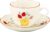Yamaka Shoten x HIBIYA-KADAN Flower Language Tulip Tea Cup & Saucer, 8.1 fl oz (230 ml), Diameter Approx. 3.5 x 2.8 inches (9 x 7 cm), Hibiya Flower Beds, Mother’s Day, Birthday Gift, Women’s