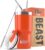 Beast Tumbler – 550 ml (20 oz), Orange | Reusable Stainless Steel, Vacuum Insulated Cup | with + 2 Straws & Cleaning Brush | Double Wall Travel Flask Perfect for Hot or Iced Coffee | BPA Free