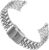 SINAIKE 20mm 22mm 23mm 24mm Stainless Steel Watch Band Curved Ends Tapered Metal Strap Replacement Bracelet Deployment Double Flip Lock Buckle