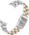 YISIWERA 20mm 22mm Stainless Steel Curved End Watch Band Replacement Double FlipLock Buckle Metal Watch Strap Bracelet for Men Women