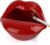 (Dark Red) – Loghot Creative Ceramic Cigarette Ashtrays with Lips Style Fashion Home Decorations (Dark Red)