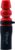 Shisha Mouthtip Luxury Shisha Mouthpiece for Shisha Hose Handles with Lanyards: a Handmade Leather Chain and a VIP Marking Tape in Gift Box | Universal, Stylish and Safe (MESH -RED)