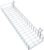 ANZOME Wire Wall Basket, Grid Basket with Hooks, Kitchen Organizer, Wire Storage Shelf Rack for Home Supplies, Wall Decoration (White)
