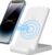 Wireless Charger, Zestiq 15 W Inductive Charging Station Mobile Phone Stand, Fast Wireless Charger for iPhone 15/14/13/12/11/XR/X/8, Samsung Galaxy S23/S22/S21, and Qi Certified Devices, White