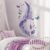 Runtoo Feathers Wall Decal Purple Butterfly Wall Art Stickers Feather Window Clings Bedroom Living Room Home Decor