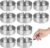 XCRPRT Stainless Steel Ashtray 8 cm Pack of 10 Stainless Steel Ashtray for Outdoor Use, Modern Tabletop Ashtray for Indoor and Outdoor Use (Silver)