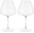 Spiegelau Definition Burgundy Glass, Clear – Elegant Crystal Drinkware for Light-Bodied Red Wines – Machine-Made, Durable & Dishwasher Safe – 960 ml Capacity (Pack of 2)