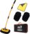 Outigu Car Wash Brush with Telescopic Handle, 3-in-1 Chenille Microfiber Chenille Cleaning Kit for Car, Truck and Home Cleaning, Car Wash Mop with Curved Design Long Handle