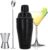 Syunyin Cocktail Shaker, 3-Piece Cocktail Shaker Set, 500 ml, Premium Bartender Set for Beginners and Professionals, Professional Shaker Cocktail Mixing Set with Stainless Steel Accessories, Gifts for