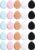 Sibba 25 Pieces Powder Puff Sponges Finger Holder Strap Beauty Blender Blending Makeup For Liquid Foundation Cosmetic Tools Eye Nose Make Up Mini Applicator Soft Pads Pack