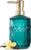 EMPO Clear Glass Soap Dispenser with ABS Plastic Pump, Crystal Lotion Dispensers for Kitchen Sink, Bathroom (Ocean Teal)