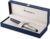 Waterman Expert Fountain Pen | Metal & Blue Lacquer | Chiselled Cap | Stainless Steel Medium Nib | Blue Ink | Gift Box