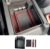 CDEFG Sporty Red Car Organizer – Compatible with Seat Ateca/Cupra Ateca 2017-2025 – Centre Console Storage Box