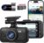 Miofive Dash Cam for Front and Rear Camera 4K+4K GPS WiFi Bluetooth 3 Inch IPS Display Night Vision Loop Recording HDR App Control and Supports up to 512GB with a Free 64GB Card