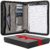 Forevermore Portfolios Padfolio Binder – Professional Faux Leather Travel Organizer Pouch for Tablet, Documents, Presentation Folders, Zipper Closure, Detachable 3-Ring Notepad – Gray