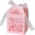 HICOHAND Paper Candy Boxes, 50 Pieces Pink Roses Candy Gift Boxes Paper Boxes for Wedding Birthday Decoration Baby Shower Party Favor Small Gift Wrapping with Ribbon