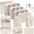 Chijoo Packing Cubes for Travel (Beige, 13-pcs Set), travel essentials for suitcase/luggage/bag organizer, compression packing cubes, travel accessories, travel bag, travel cubes