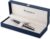 Waterman Hémisphère Ballpoint Pen | Black & Blue Lacquer with Palladium Coated Trim | Medium Point | Blue Ink | Gift Box