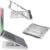 Kensington Easy Riser K50417WW Laptop Stand, Height-Adjustable and Foldable Aluminium Notebook Stand, for Screens up to 16 Inches, Ideal for Travel, Silver