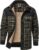 HYPESTFIT Herren Fleece Thermohemd Warm Flanellhemd Innenfleece Holzfällerjacke Thermojacke für Outdoor S