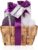 Accentra Botanic Spa Women’s Bath Set in Seagrass Basket, 4-Piece Care Set with Shower Gel, Bath Salt, Body Lotion & Mesh Sponge, Wellness Gift Set for Birthday, Valentine’s Day & Christmas