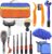 GOLDEROC 16 Pcs Car Cleaning Kit Car Washing Brush kit, Car Detailing Kit, Car Valeting Kit, Bike/Motorcycle Chain Cleaning Brushes Kit, Car Care Set for Cleaning Interior Exterior Wheels