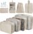 Travel Suitcase Organiser Set, Travel Organiser, Waterproof Luggage Organiser, Packing Cubes, Clothes Bags for Clothes, Underwear, Cosmetics, Beige