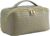 PU Makeup Bag, Large Capacity Travel Make Up Bag, Waterproof Portable Toiletry Bag with Divider and Handle Flat Lay Black Make up Organizer Travel Essentials, Green, Große Kapazität