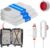 Vacuum Bags Clothes with USB Pump, Pack of 12 Vacuum Bags for Clothing (4 x 40 x 40 cm, 4 x 40 x 50 cm, 4 x 40 x 60 cm), Reusable Vacuum Bags for Travel – Space Saving Travel Essentials