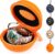 HELMDY Watch Travel Case for Women: Portable Single Watch Box Organizer Travel Watch Case 1 Slot – Fits all Wristwatches & Smart Watches up to 50mm(Orange)