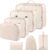 Suitcase Organiser Set 7-Piece Waterproof Packing Cubes Suitcase Organiser Packing Bags Set Packing Cubes