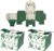 Gift Boxes with Ribbons, Pack of 50 Candy Gift Boxes, Small Sweet Box, Wedding Green, Candy Box for Party, Wedding, Christmas, Halloween, Birthdays