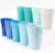 Youngever 18 Pack 12 Ounce Plastic Kids Juice Tumblers, Unbreakable Drinking Glasses, Plastic Cups, Reusable | Stackable | NO BPA | Top-rack Dishwasher Safe (Coastal Colors)