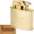 Ronson Oil Lighter Standard with Logo Sticker, Made in Japan, Satin Finish, Brass