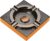 OilP Cigar Ashtray Metal Outdoor Cigar Cigarette Ashtray for Patio/Home/Table Modern Ashtrays -(SquareAlloy)