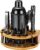 Cocktail Shaker Set Bartender Kit with Stand, 12 Piece Bar Set Drink Mixer Set with Stainless Steel Bar Accessories Tools: 25oz Martini Shaker Jigger Strainer Spoon Muddler for Cocktails (Black)