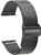 TStrap Mesh Watch Strap Metal – Quick Release Watch Straps for Men Women – Stainless Steel Milanses Smart Watch Bracelet – Ladies Replacement Band Black – 16mm 18mm 20mm 22mm