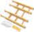 SpaceAid Bamboo Drawer Dividers with Inserts and Labels, Kitchen Adjustable Drawer Organizers, Expandable Organization for Home, Office, Dressers, 4 Dividers with 9 Inserts (17-22 in)