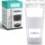 ecoBrew 16oz Double Wall All Glass Tumbler with Lid, Dishwasher Safe & Microwavable Glass Travel Mug, Clear Coffee Tumbler To Go, Reusable Ceramic Cup for Hot & Cold Drinks