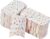 Airssory 100 Pcs Vintage Kraft Paper Pillow Candy Packaging Box Flower Pattern Box Rustic Gift Boxes for Wedding Candy Sweet Favors Baby Shower Birthday Party Supplies – 9.9×5.5cm