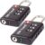 TSA Approved Luggage Locks Suitcase Locks with Open Alert OW-Travel 3 Digit Security Padlock, Combination Padlocks, Code Lock for Zipper, Luggage, Bag, Case, Backpack, Gym Locker, 1) Black Padlock