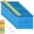 Suspension Files, MerryNine 15PCS Polypropylene Filing Cabinet Suspension Files with Tabs and Card Inserts for School Home Work Office Organization (Bule, Foolscap)