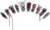 PN-034 Press-On Nails Lacquered Pack of 10 Reusable Artificial Premium Nails Y2K Gothic Butterfly Heart Crystal Stones Glitter White Grey