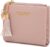 CHAOFANXI Women’s Small Purse Made of Smooth and Soft Faux Leather Purse with Zip Coin Compartment, Pink, Pink, 13 * 2 * 10, Modern