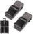 Luggage Strap Set, Luggage Strap, Suitcase Straps, Personalised Identification, Adjustable Non-Slip Travel Accessory (Grey, Set of 2)